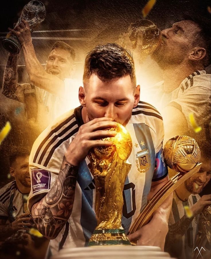 Messi Kissing Trophy jigsaw puzzle