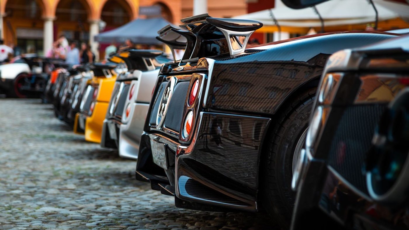 Featuring a Row of High End Supercars jigsaw puzzle