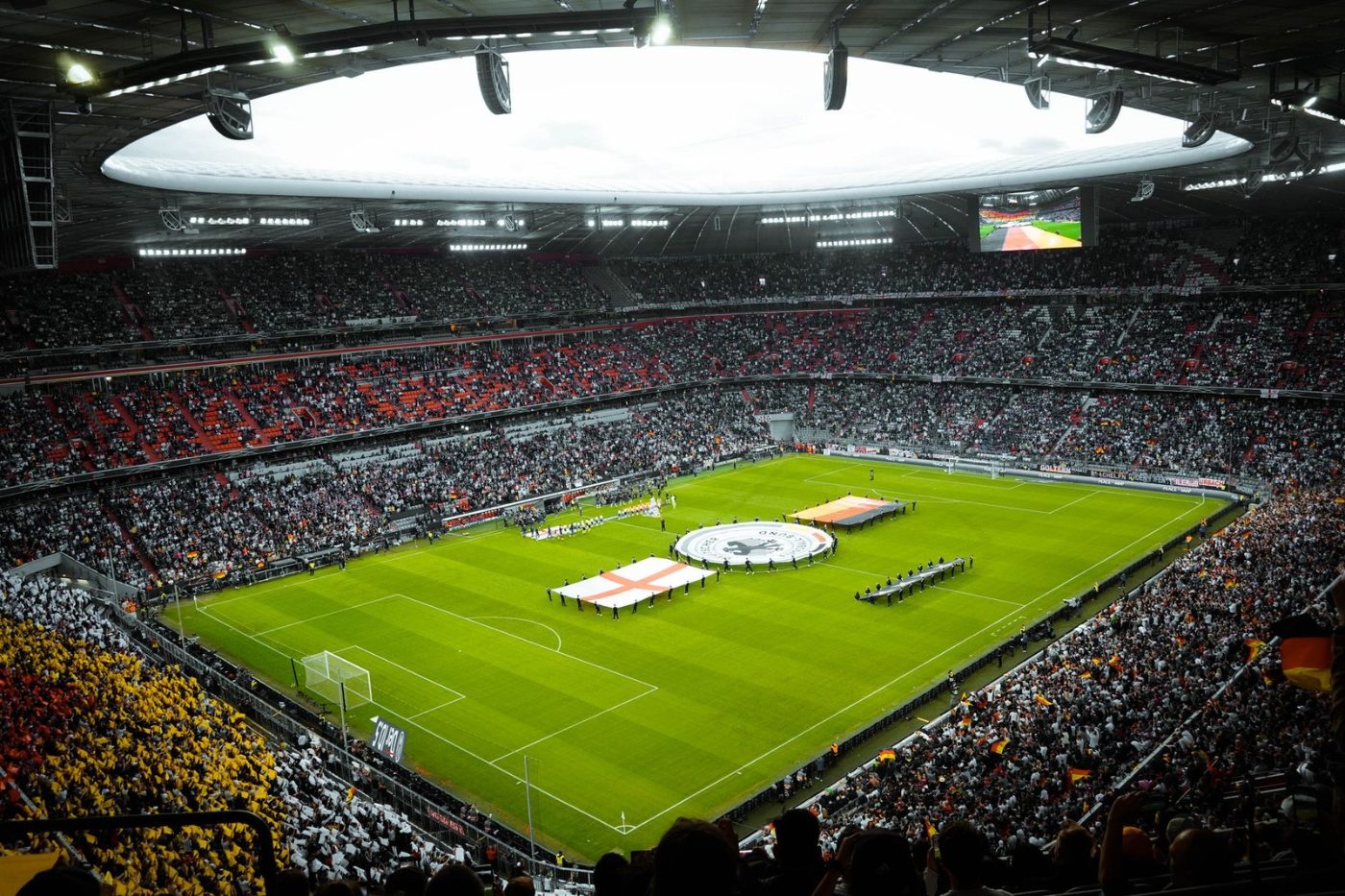 A Vibrant Soccer Stadium Filled with Fans jigsaw puzzle