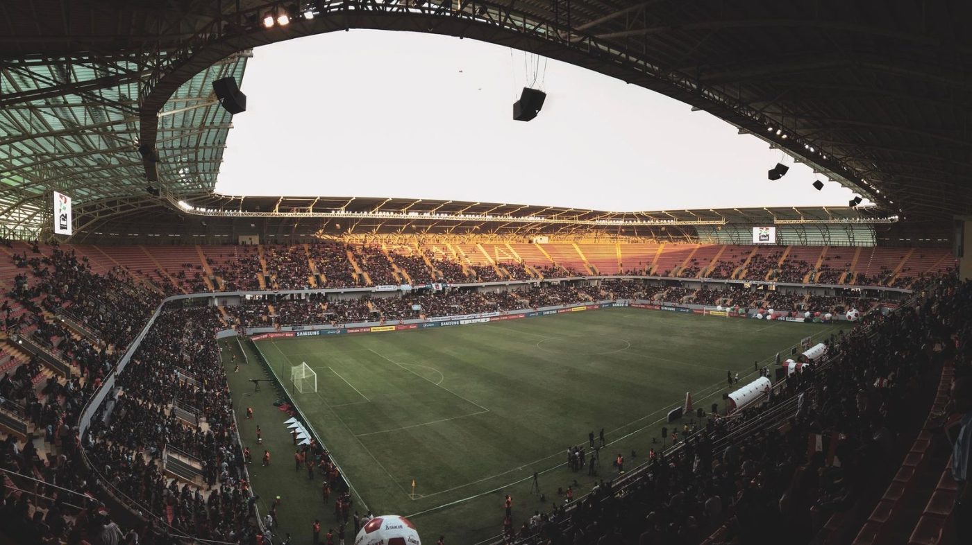 Wide Angle View of a Lively Soccer jigsaw puzzle