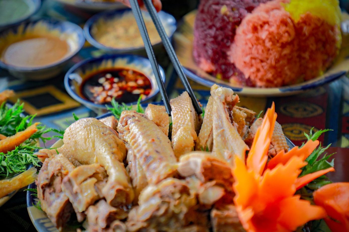 Close up of a Traditional Asian Chicken jigsaw puzzle