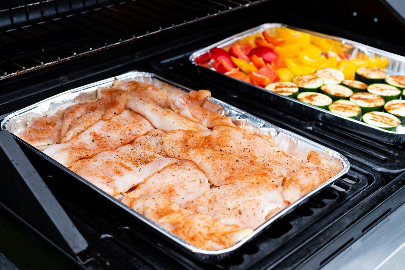 Juicy Seasoned Chicken and Fresh Vegetables Grilling jigsaw puzzle