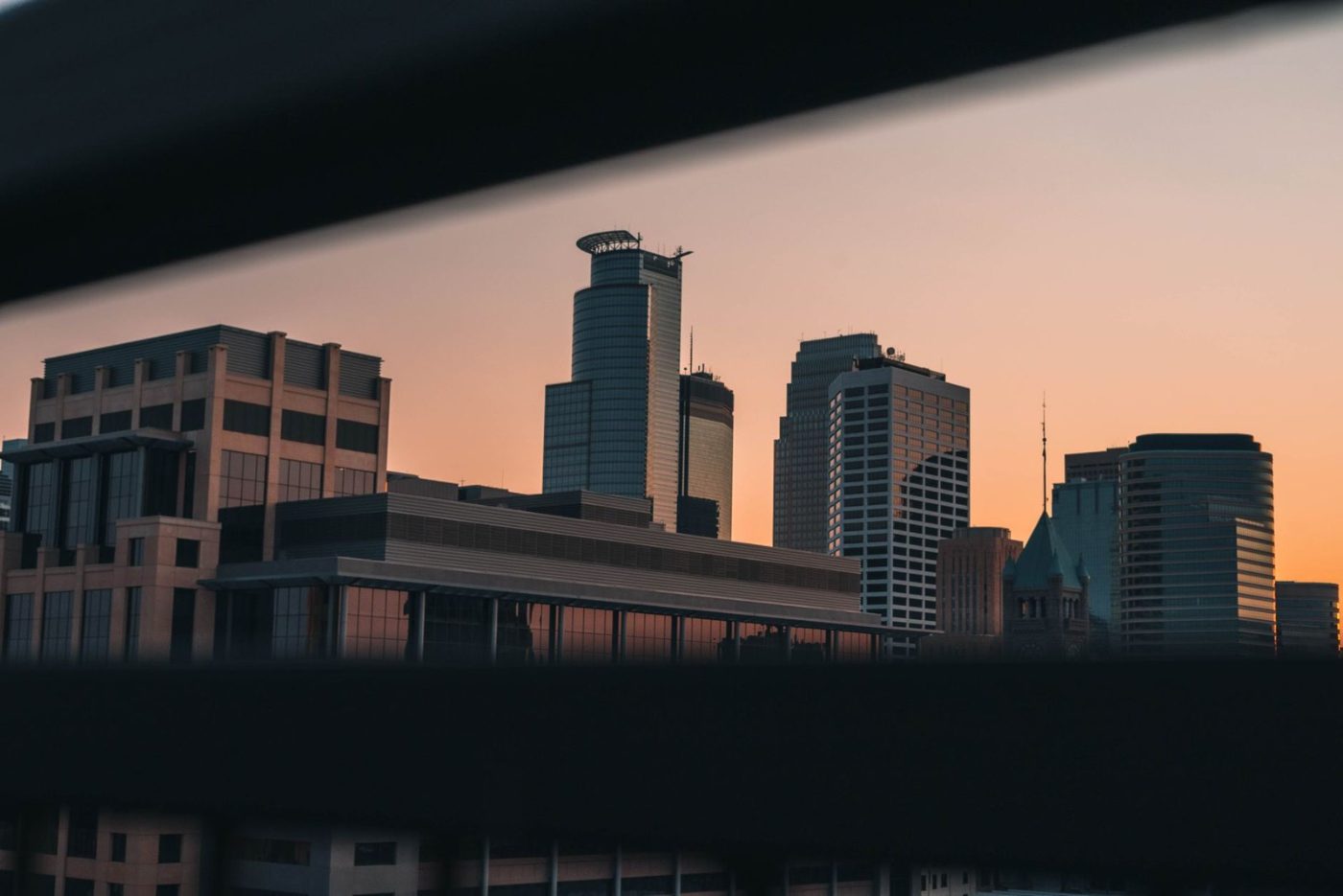 Captivating View of Minneapolis Skyline During Sunset jigsaw puzzle