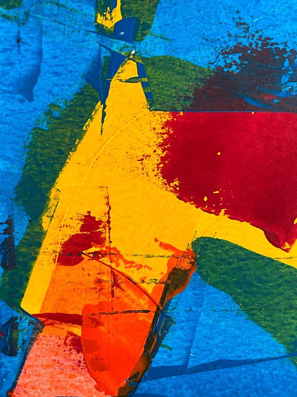 A Dynamic Abstract Painting Featuring Vivid Colors jigsaw puzzle
