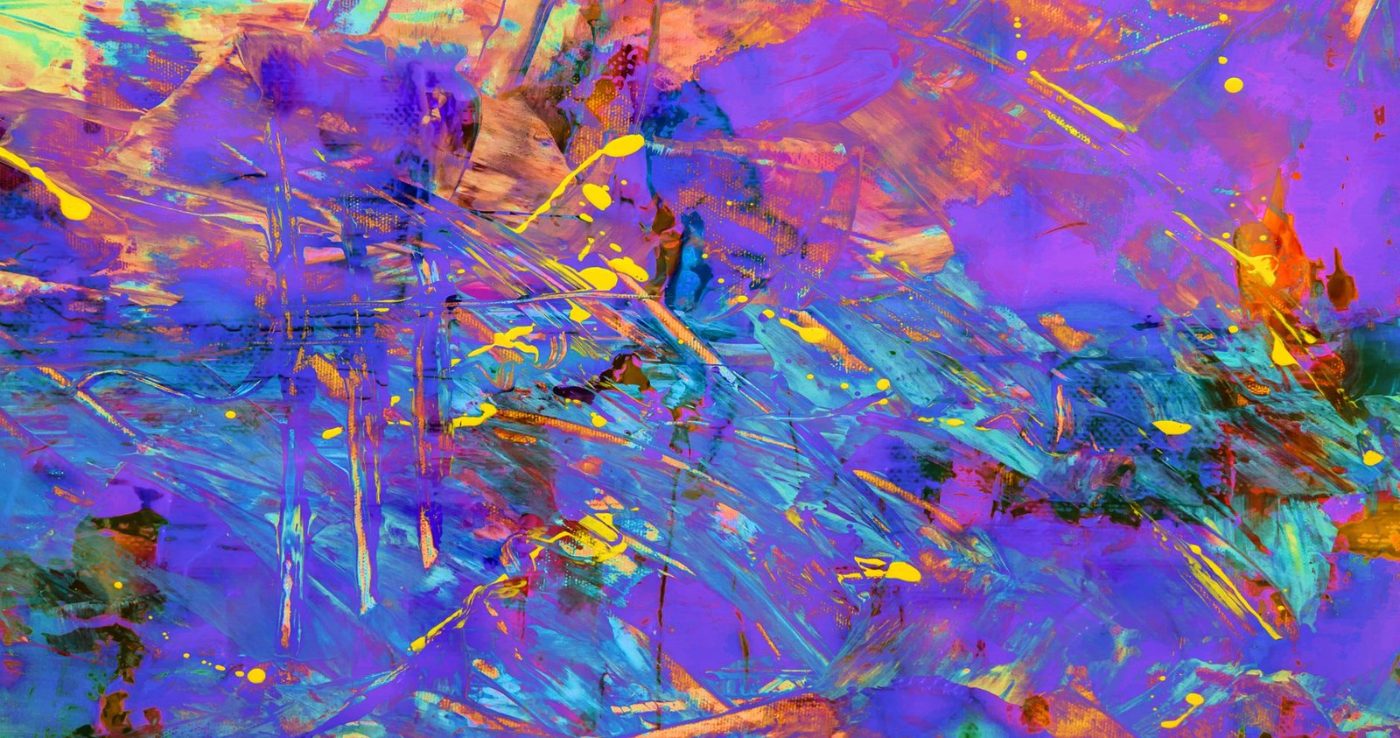 Dynamic Abstract Painting with Bold Vibrant Colors jigsaw puzzle